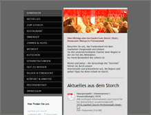 Tablet Screenshot of gasthof-storch.de